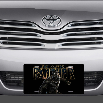 Black panther vanity license plate