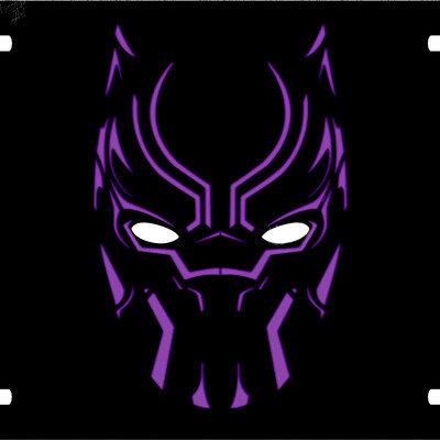 Black panther vanity license plate - Thumbnail 4