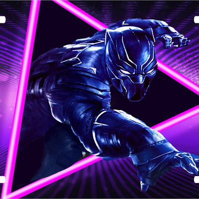 Black panther vanity license plate