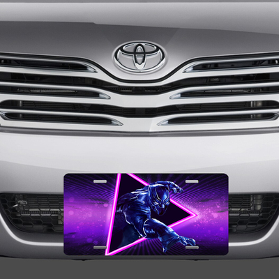 Black panther vanity license plate