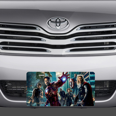 Avengers hawkeye iron man thor vanity license plate