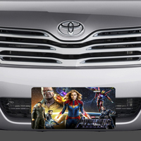 Avengers Captain Marvel Thanos Iron Man Thor Vanity License Plate - Thumbnail 1