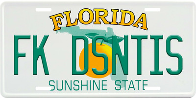 Fu*k Ron Desantis Florida Vanity License Plate