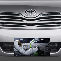 Astronaut on the Moon enjoying a Beer License Plate Auto - Thumbnail 1