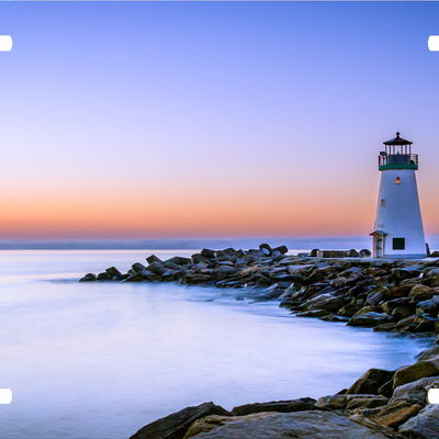 Lighthouse beach ocean vanity license plate