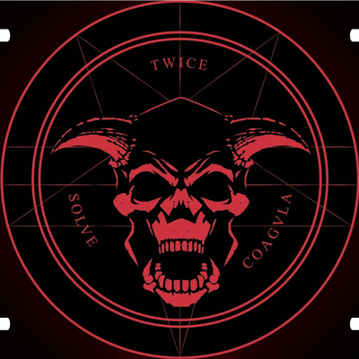 Dark skull horn pentagram vanity license plate - Thumbnail 3