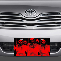 Gothic Skulls Occult Type Vanity License Plate Auto - Thumbnail 1