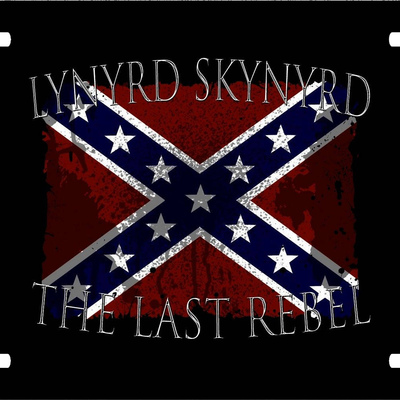 Lynyrd skynyrd last rebel vanity license plate - Thumbnail 3