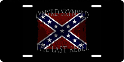 Lynyrd Skynyrd Last Rebel Vanity License Plate
