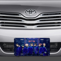 BTS K-Pop Vanity License Plate - Thumbnail 1