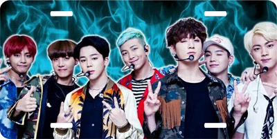 BTS K-Pop Vanity License Plate