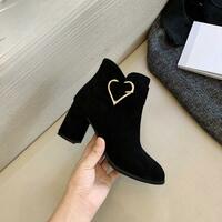 New cute love heart high heels and short boots - Thumbnail 1