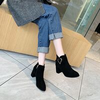 New cute love heart high heels and short boots - Thumbnail 4