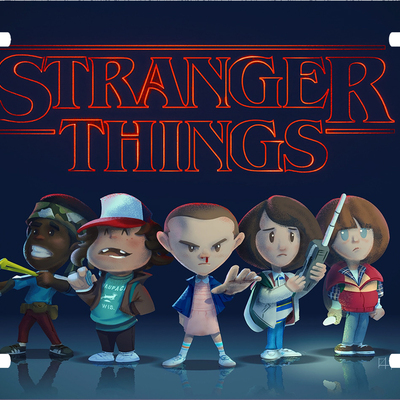 Stranger things cartoon vanity license plate auto truck - Thumbnail 2