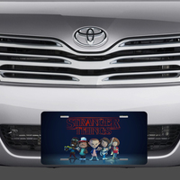 Stranger Things Cartoon Vanity License Plate Auto Truck - Thumbnail 1