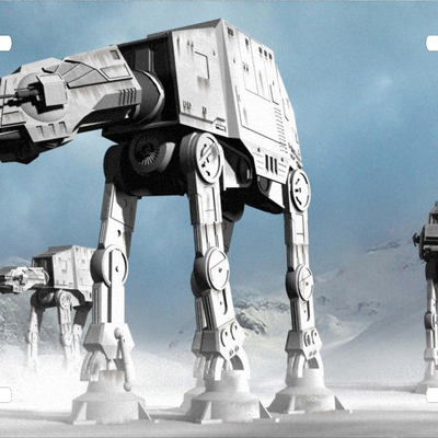 Star wars at-at walker license plate auto truck - Thumbnail 5