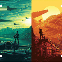 Star Wars Force Awakens License Plate Auto Truck - Thumbnail 1