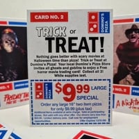 Domino's Pizza - Three (3) Card Horror Custom Trading Card Set - Series 1 Re-Release - Thumbnail 1