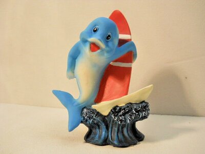 Whimsical Character Dolphin, Beach Board Dolphin #792