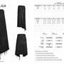 MEN'S GOTH STYLISH KILT, GOTHIC MEN'S BLACK ASYMMETRICAL BELT OVERSKIRT-1