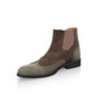 New Handmade Cowhide Leather men chelsea shoes, Winter high ankle shoes for men - Thumbnail 1