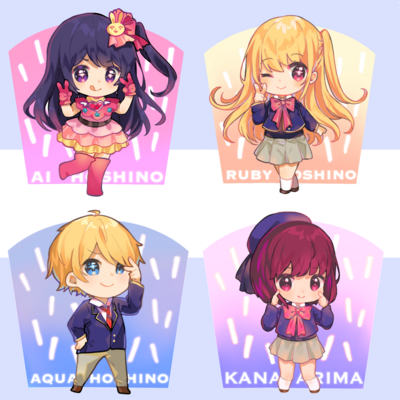 Oshi no ko acrylic charms