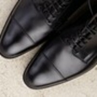 Handmade men black leather boots, dress boots for men, men ankle high boots - Thumbnail 2