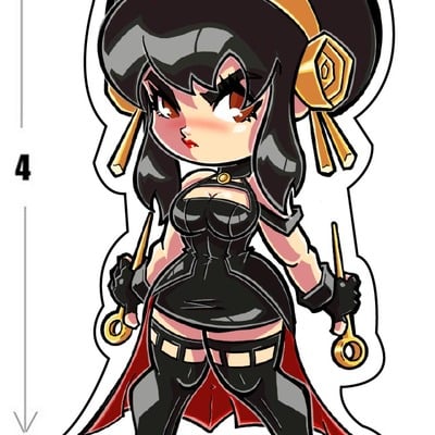 Yor forger sticker (new)