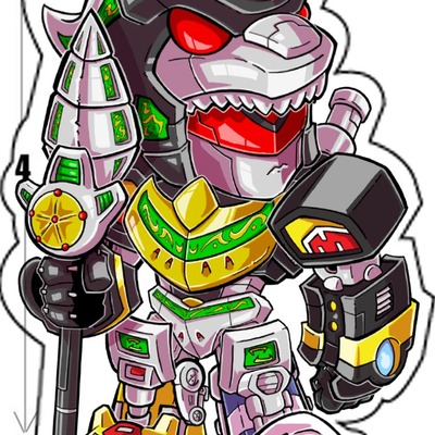 Dragon megazord sticker (new)