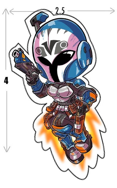 Bo Katan sticker (new)