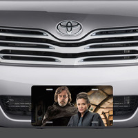 Star Wars Luke Leia License Plate Auto Truck - Thumbnail 1