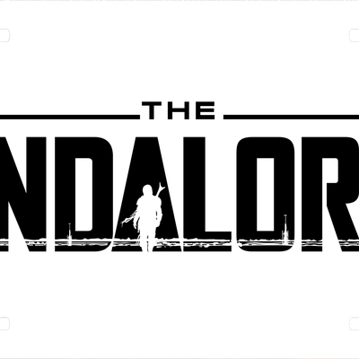 Star wars mandalorian logo license plate auto truck - Thumbnail 2