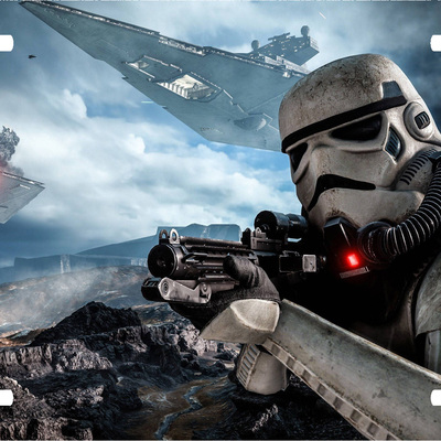 Star wars stormtrooper license plate auto truck - Thumbnail 4