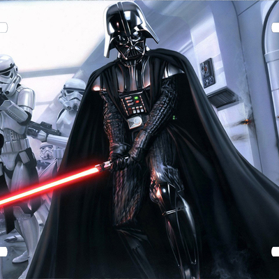 Star wars darth vader stormtrooper license plate auto truck - Thumbnail 3