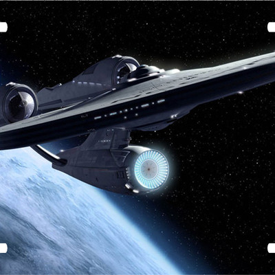 Star trek enterprise vanity license plate