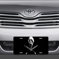Scream Ghostface Jolly Roger Vanity License Plate - Thumbnail 1