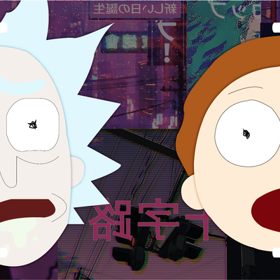 Rick and morty vanity license plate