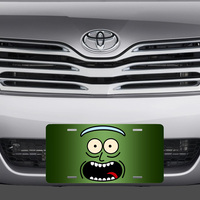 Rick and Morty Pickle Rick Vanity License Plate - Thumbnail 1