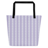 PurpleKitty.  All-Over Print Large Tote Bag - Thumbnail 1