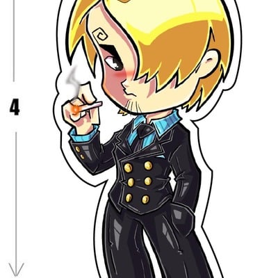 Sanji sticker (new)