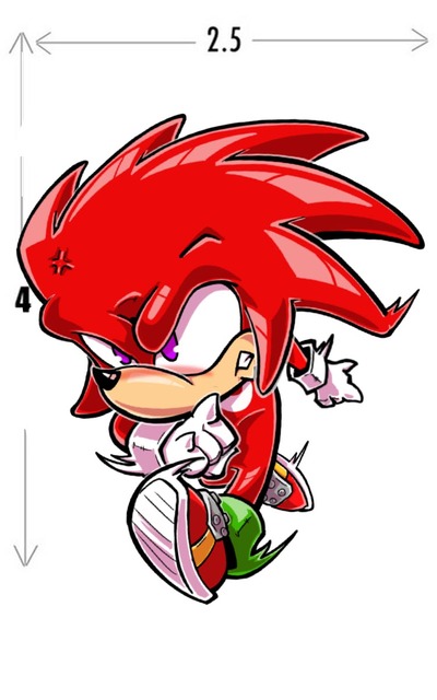Knuckles sticker (new)