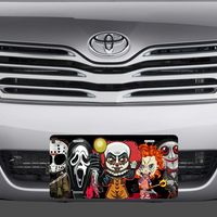 Chibi Style Horror Jason Scream Saw Jigsaw Pennywise Vanity License Plate - Thumbnail 1