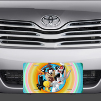 Looney Tunes Yosemite Sam Bugs Bunny Daffy Duck Taz Tweety Vanity License Plate - Thumbnail 1