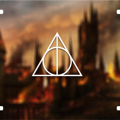 Harry potter deathly hollows vanity license plate