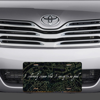 Harry Potter Solemnly Swear Up To No Good Vanity License Plate - Thumbnail 1