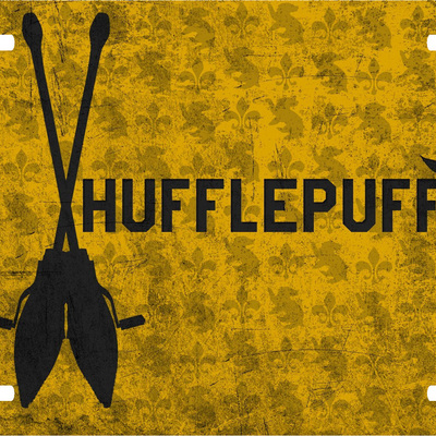 Harry potter hufflepuff quidditch vanity license plate