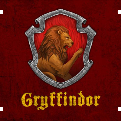 Harry potter gryffindor crest vanity license plate