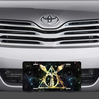 Harry Potter Deathly Hollows Vanity License Plate - Thumbnail 1