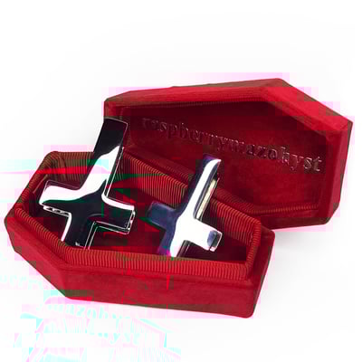 Reverse cross steel earweight [one]