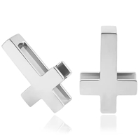 REVERSE CROSS STEEL EARWEIGHT [ONE] - Thumbnail 2